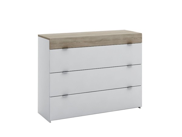 MY BOX ΣΥΡΤΑΡΙΕΡΑ 3ΣΥΡΤΑΡΙΑ SONOMA ΣΚΟΥΡΟ ΛΕΥΚΟ HIGH GLOSS 105x45xH78cm