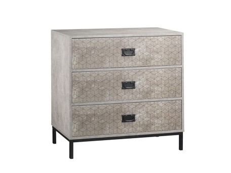 RUBIK ΣΥΡΤΑΡΙΕΡΑ 3ΣΥΡΤΑΡΙΑ CEMENT ΑΝΟΙΧΤΟ ΜΕ PATTERN 80x40x80cm