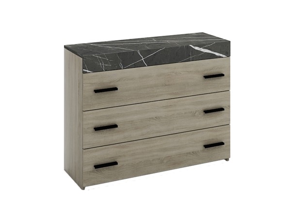 METROPOLIS ΣΥΡΤΑΡΙΕΡΑ 3ΣΥΡΤΑΡΙΑ SONOMA ΣΚΟΥΡΟ ΠΕΤΡΑ 105x45x78cm