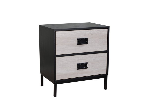 FACTORY ΚΟΜΟΔΙΝΟ 2ΣΥΡΤΑΡΙΑ ΜΑΥΡΟ OAK SONOMA DECAPE 50x35x55cm FACTORY ΚΟΜΟΔΙΝΟ 2ΣΥΡΤΑΡΙΑ ΜΑΥΡΟ OAK SONOMA DECAPE 50x35x55cm