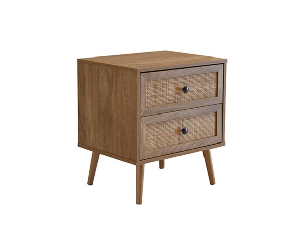AMMOS ΚΟΜΟΔΙΝΟ 2ΣΥΡΤΑΡΙΑ ΦΥΣΙΚΟ ΜΕ RATTAN 50x39x54.8cm