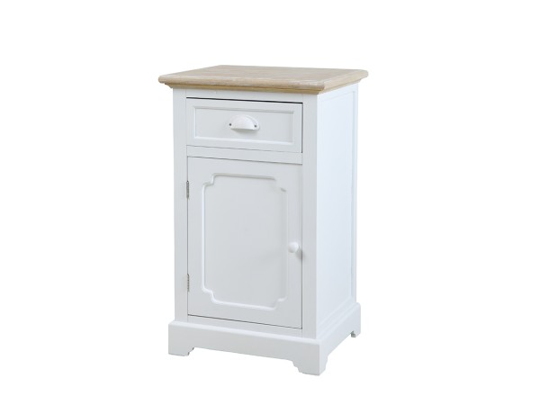KIMOLOS ΚΟΜΟΔΙΝΟ 1ΠΟΡΤΑ 1ΣΥΡΤΑΡΙ ΛΕΥΚΟ ΦΥΣΙΚΟ 43x35x71cm