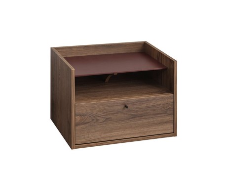 MARSALA ΚΟΜΟΔΙΝΟ 1ΠΟΡΤΑ 1ΡΑΦΙ ΚΑΡΥΔΙ 64x45x45cm