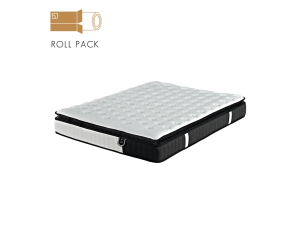 VISCO ALOE VERA ROLL PACK ΣΤΡΩΜΑ 160x200cm ΛΕΥΚΟ ΑΝΘΡΑΚΙ 200x160x31