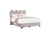 ABSTRACT ΚΡΕΒΑΤΙ ΜΕ ΑΠΟΘΗΚ. ΧΩΡΟ (ΓΙΑ ΣΤΡΩΜΑ 160x200cm) BEIGE ΜΕ PATTERN 207x160x130cm