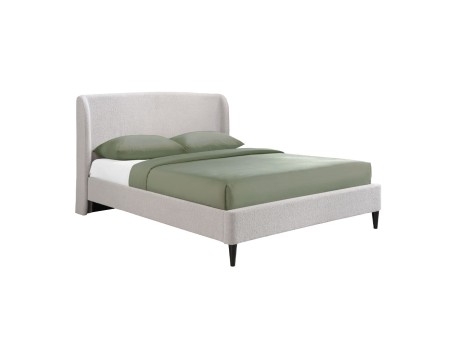 TEDDY ΚΡΕΒΑΤΙ (ΓΙΑ ΣΤΡΩΜΑ 160x200cm) ΓΚΡΙ ΑΝΟΙΧΤΟ 221x171.5x111cm