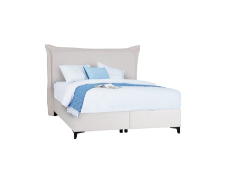 LONGWAVE ΚΡΕΒΑΤΙ ΜΕ ΑΠΟΘΗΚ. ΧΩΡΟ (ΓΙΑ ΣΤΡΩΜΑ 160x200cm) OFF WHITE 06-900 214x180x140cm