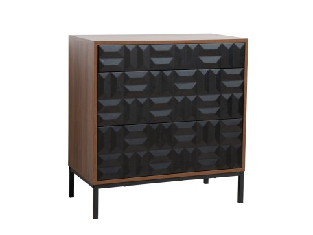 ZUMA ΣΥΡΤΑΡΙΕΡΑ ΚΑΡΥΔΙ ΜΑΥΡΟ 75.5x40x79cm