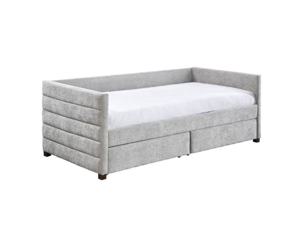SUENO ΚΑΝΑΠΕΣ ΚΡΕΒΑΤΙ (ΓΙΑ ΣΤΡΩΜΑ 90x190cm) ΓΚΡΙ ΑΝΟΙΧΤΟ 209x99.5x76cm