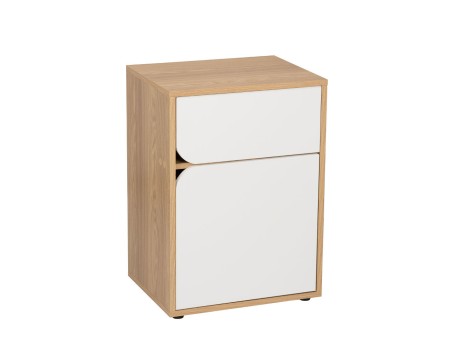 SMILE 2 ΚΟΜΟΔΙΝΟ SONOMA ΛΕΥΚΟ 45x35x63.5cm