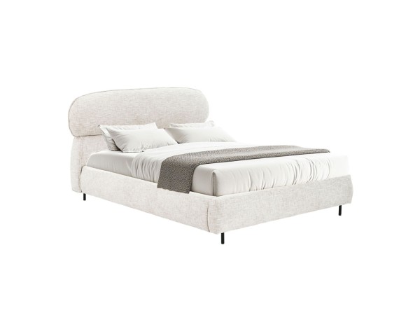 SERENITE ΚΡΕΒΑΤΙ (ΓΙΑ ΣΤΡΩΜΑ 160x200cm) BEIGE 230x194x105cm