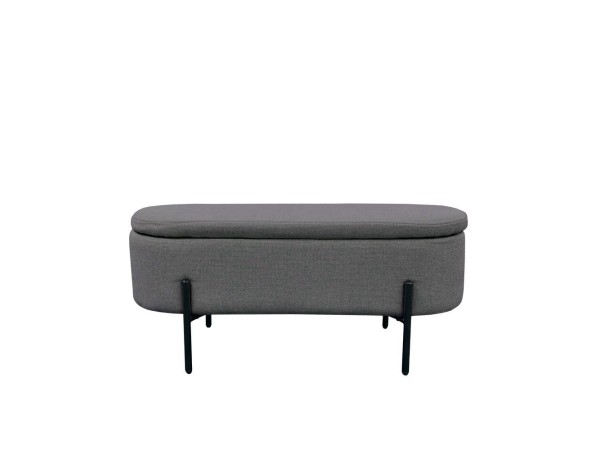 OVAL ΣΚΑΜΠΟ ΜΕ ΑΠΟΘ/ΚΟ ΧΩΡΟ ΓΚΡΙ 95x36x43cm OVAL ΣΚΑΜΠΟ ΜΕ ΑΠΟΘ/ΚΟ ΧΩΡΟ ΓΚΡΙ 95x36x43cm