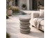 BALANCE SIDE TABLE STONE GREY 34x37x49.5cm