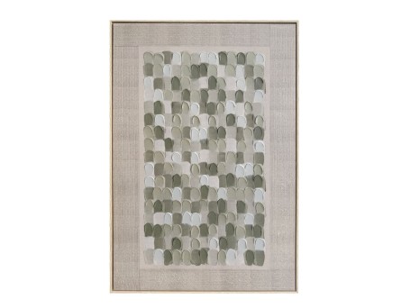 SERENO ΠΙΝΑΚΑΣ ΔΙΑΚΟΣΜΗΤΙΚΟΣ ΜΕ ΚΟΡΝΙΖΑ 80x120x4cm ΚΑΜΒΑΣ ΜΕΝΤΑ ΜΠΕΖ ΞΥΛΟ