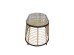 LOOM COFFEE TABLE ΦΥΣΙΚΟ ΜΑΥΡΟ 95x55x45cm