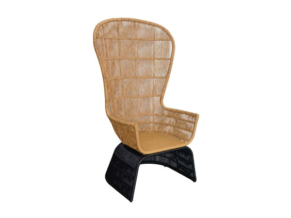 MISA ΠΟΛΥΘΡΟΝΑ ΦΥΣΙΚΟ ΜΑΥΡΟ 110x75x165cm