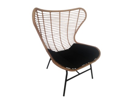 BUTTERFLY ΠΟΛΥΘΡΟΝΑ ΦΥΣΙΚΟ ΜΑΥΡΟ 89x78x106.5