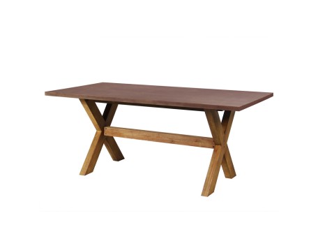 POMPEI ΤΡΑΠΕΖΙ RUST RED 200x100x74.5cm