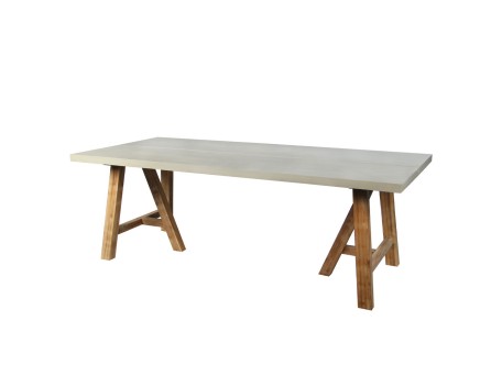 ERESOS ΤΡΑΠΕΖΙ CEMENT ΑΝΟΙΧΤΟ 200x100x76cm