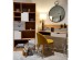 MINTONI ΒΙΒΛΙΟΘΗΚΗ SONOMA ΛΕΥΚΟ ΜΕ PATTERN 80x39x180cm