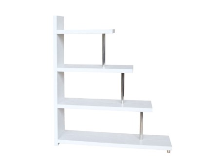 SWIVEL ΒΙΒΛΙΟΘΗΚΗ ΛΕΥΚΟ OAK 120x29x135.8cm