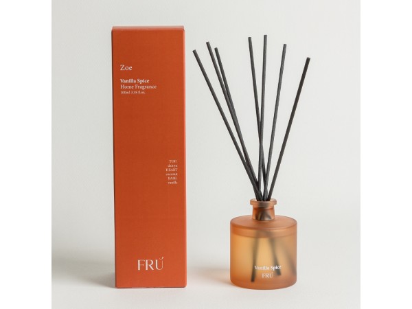 ZOE - VANILLA SPICE ΑΡΩΜΑΤΙΚΟ ΧΩΡΟΥ 100ml 6.4x6.4x23.3cm ΓΥΑΛΙ ΑΡΩΜΑΤΙΚΟ ΥΓΡΟ