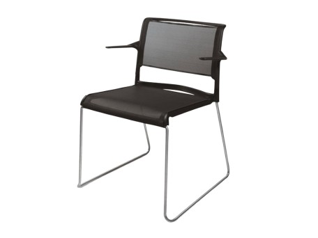 GUEST ΚΑΡΕΚΛΑ ΜΑΥΡΟ 59x60x77.5cm