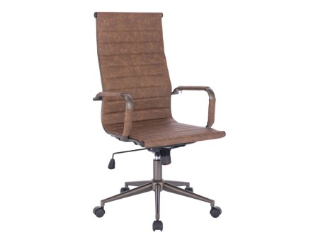 AVANT ΚΑΡΕΚΛΑ ΓΡΑΦΕΙΟΥ COFFEE GUNMETAL 55.5x63x118cm