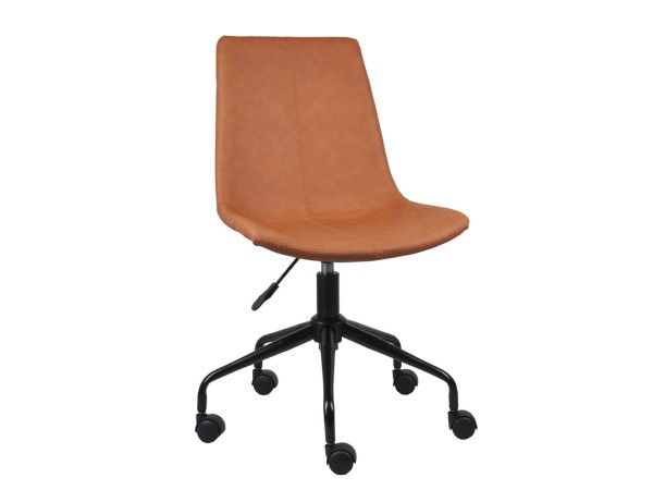 VINTAGE ΚΑΡΕΚΛΑ ΓΡΑΦΕΙΟΥ TABAC 47x55.5x91.5cm