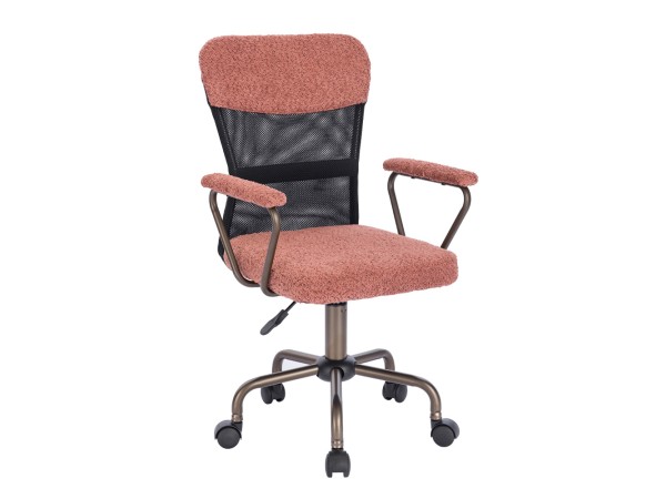 BELL ΚΑΡΕΚΛΑ ΓΡΑΦΕΙΟΥ ΣΑΠΙΟ ΜΗΛΟ GUNMETAL 54x52x92cm