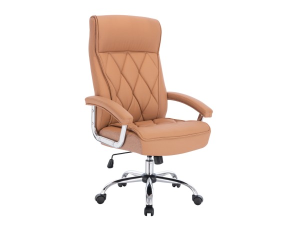 COMFY ΚΑΡΕΚΛΑ ΓΡΑΦΕΙΟΥ CAMEL ΧΡΩΜΙΟ 66.5x67.5x120cm