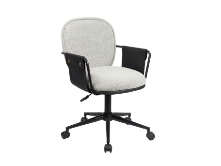 POST ΚΑΡΕΚΛΑ ΓΡΑΦΕΙΟΥ ΓΚΡΙ ΜΑΥΡΟ 55x59x93cm