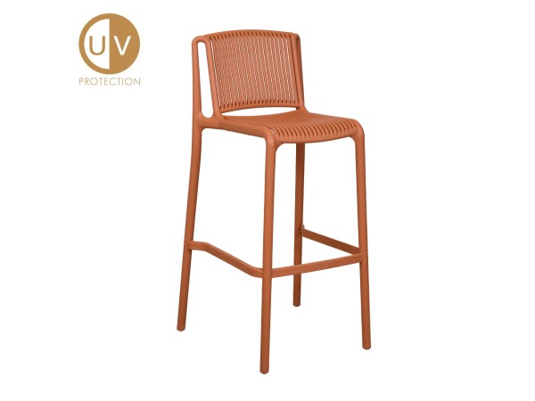 POLLY ΣΚΑΜΠΟ BAR TERRACOTTA 42x50x100.5cm POLLY ΣΚΑΜΠΟ BAR TERRACOTTA 42x50x100.5cm