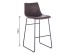 NUEVO XL ΣΚΑΜΠΟ BAR ΚΑΦΕ ANTIQUE WASHED ΜΑΥΡΟ 47x57x100cm