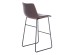 NUEVO XL ΣΚΑΜΠΟ BAR ΚΑΦΕ ANTIQUE WASHED ΜΑΥΡΟ 47x57x100cm