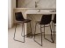 NUEVO ΣΚΑΜΠΟ BAR ΚΑΦΕ ANTIQUE WASHED ΜΑΥΡΟ 46x57.5x89cm