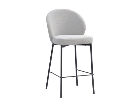 LUNE ΣΚΑΜΠΟ BAR ΓΚΡΙ 48x53.5x95.5cm