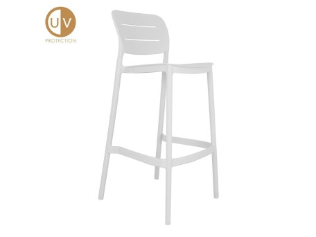 ZURICH ΣΚΑΜΠΟ BAR ΛΕΥΚΟ 50x48.5x103.5cm