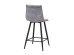 LINEA ΣΚΑΜΠΟ BAR ΓΚΡΙ SILVER 42x51x94cm