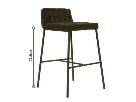 MERLO ΣΚΑΜΠΟ BAR ΛΑΔΙ 49x50x88cm