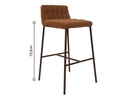 MERLO ΣΚΑΜΠΟ BAR CARAMEL 49x50x88cm