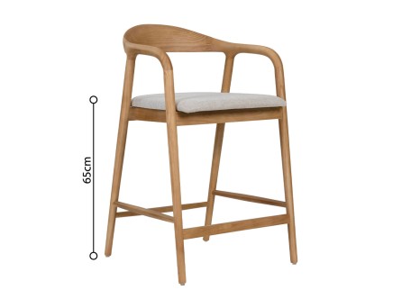 TUTTO ΣΚΑΜΠΟ BAR OAK BEIGE 62x56x93cm