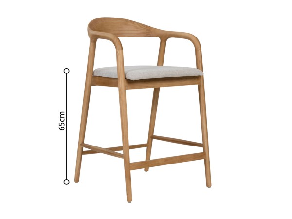 TUTTO ΣΚΑΜΠΟ BAR OAK BEIGE 62x56x93cm TUTTO ΣΚΑΜΠΟ BAR OAK BEIGE 62x56x93cm