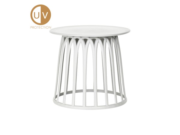 BASKET SIDE TABLE ΛΕΥΚΟ 49.5x49.5x44cm