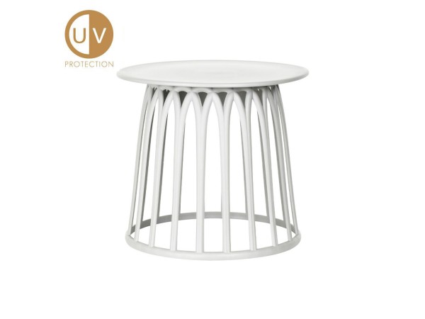 BASKET SIDE TABLE ΛΕΥΚΟ 49.5x49.5x44cm