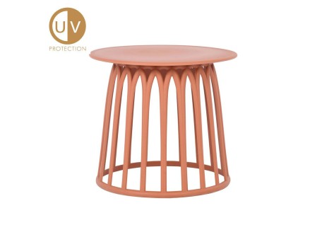 BASKET SIDE TABLE TERRACOTTA 49.5x49.5x44cm