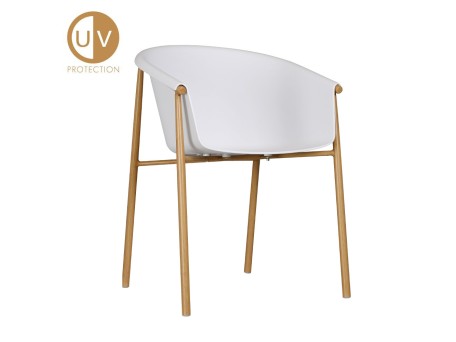 CARINA ΚΑΡΕΚΛΑ ΛΕΥΚΟ 59x57x80cm