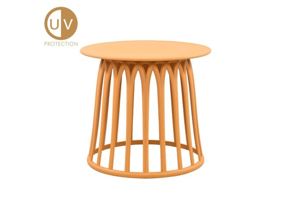 BASKET SIDE TABLE ΜΟΥΣΤΑΡΔΙ 49.5x49.5x44cm