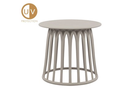 BASKET SIDE TABLE ΓΚΡΙ ΑΝΟΙΧΤΟ 49.5x49.5x44cm