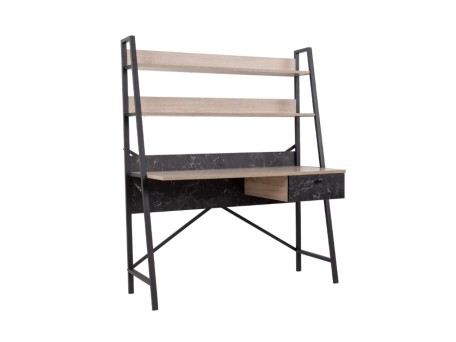 ATRIUM ΓΡΑΦΕΙΟ 1ΣΥΡΤΑΡΙ SONOMA ΜΑΥΡΟ ΠΕΤΡΑ 125x55x150